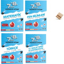 Nartest Yayınevi Nartest Lgs 7'den 8'e Matematik Fen Türkçe Inkılap Hazırlık Kitabı 4lü Set + Telefon Standı