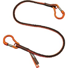Skygo - 19822 Iki Kendinden Kilitli Karabiner, Takım Ağırlık Kapasitesi 10 Lbs, Squids 3110, Gri, Standard (3110F (X)) ile Şok Emici Aracı Kordonu