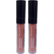 Staylong Lipcolor-Kissproof – Uzun Süre Kalıcı Lipgloss-Yanık Gül 5 ml 333 2li Paket