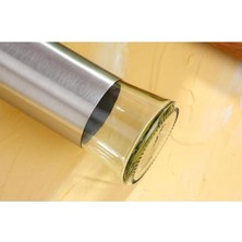 Sızdırmaz Yağdanlık 350 ml | Itmeli Tip Başlıklı, Çelik ve Borosilikat Cam, Sızdırmaz Kapaklı Yağ Şişesi | Şık ve Dayanıklı Mutfak Gereci