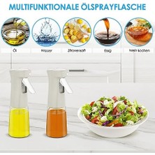 Skygo Yağ Püskürtücü, Yağ, Püskürtme Şişesi, Yağ Spreyi, 240 ml Yağ Spreyi, Salata Için Zeytinyağı Spreyi, Sıcak Hava Fritözü Için Cam Yağ Püskürtme Şişesi, Barbekü Ekmek Pişirmek Için Yağ ve Sirke