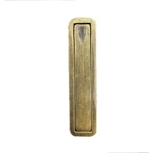 Skygo Zxx 980 Sürme Kapı Alından Çekilen Gömme Kulp 32 mm Antik Sarı Renk 10 x 2.5 cm