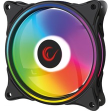 Glare F50 38CFM 1200RPM 12CM 3p+4p Molex Soketli Siyah Kasa Fanı