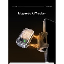 Skygo Hohem Isteady V3 Gimbal Akıllı Telefon Için – 3 Eksenli Stabilizatör, Manyetik Aı Izleyici, Dolum Işığı, Çıkarılabilir Kontrolör, Entegre Uzatma Çubuğu ve Canlı Yayın ve Vlog Için Tripod