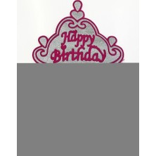 Ozcmax Happy Birthday Yazılı Neonn Renk Taç 12 Adet