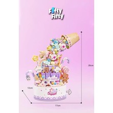 Loz Ledli Müzik Kutulu Pasta 909 Parça Oyuncak Yapım Seti FFLZ-1953