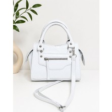 Butik Olea Kadın Rugan El ve Omuz Çantası Askılı Mini Tote Çanta