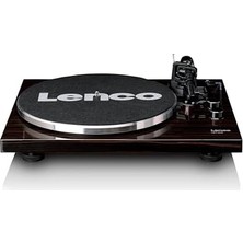 Lenco LBT-345WA - Bluetooth ve 2m Kırmızı Dönüştürücülü Plak Çalar Krom Sabitleyici Dahil - Ceviz