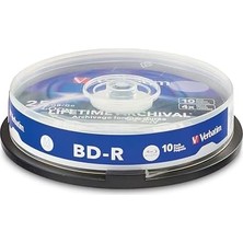 M-Dısc Bd-R 4x 25 GB Printable, Gümüş, 10'lu Paket Spindle