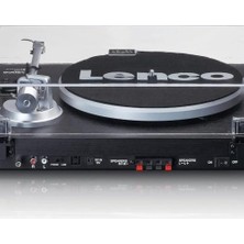 Lenco LS-500 - Bluetooth Hi-Fi Pikap - Harici Hoparlörlü 2 x 30 W Rms - Kayış Tahrikli - Ön Amplifikatör - Mdf Kasa - Siyah