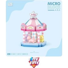 Loz Micro Block 4'lü Lunapark Seti 4 Farklı Model Dekoratif Oyuncak Yapım Seti Yapı Blok Seti