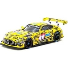 Tarmac 1/64 -Amg Gt3 Nürburgring 24H 2023#02, Sarı Yarış Arabası Diecast Model