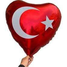 BenimMarifetlerim Ay Yıldız Baskılı Yuvarlak Folyo Balon 18 Nch 45 cm x 45 cm