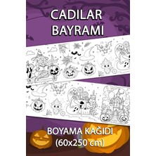 Jumbo Cadılar Bayramı Dev Boyama Kağıdı 60CM x 250CM