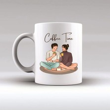 Ceylin Hobi Hediyelik Coffee Time Resimli Kendin Tasarla Arkadaş Bardağı Kişiye Özel Isim Yazılı Seramik Kupa Bardak