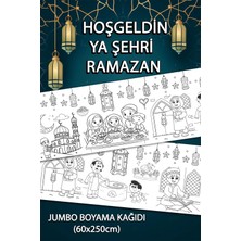 Jumbo Ramazan Ayı Temalı Dev Boyama Kağıdı 60CMX250CM