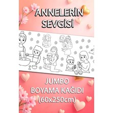 Jumbo Anne Sevgisi Dev Boyama Kağıdı 60CM x 250 cm