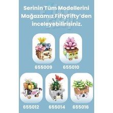Panlos Mini Potted Plant Serisi Inek Figürü 341 Parça Oyuncak Yapım Seti -FFP655012