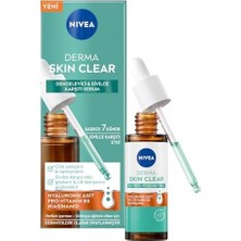 Derma Skin Clear Dengeleyici ve Sivilce Karşıtı Serum 30ML, Cildi Yatıştırır, Komedojenik Değildir,niasinamid, Hyaluronik Asit, Pro Vitamin B5,yağlı,karma Cilt