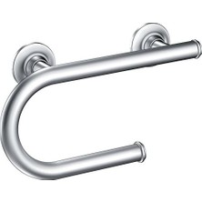 Csı LR2352DCH Care 8 Inç Tutunma Çubuğu, Entegre Tuvalet Kağıdı Tutacağı, Krom