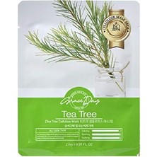 Grace Day Problemli Ciltler Için Çay Ağacı Yağı Içeren Selüloz Maske Tea Tree Mask 8809446653175, One Size (2 Paketi)