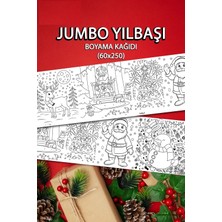 Jumbo Yılbaşı Dev Boyama Kağıdı 60CM x 250CM
