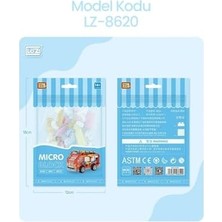Loz Micro Block 4'lü Araç Seti 4 Farklı Model Dekoratif Oyuncak Yapım Seti Yapı Blok Seti