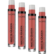 Cosmetics Lipstick 24 Ravishing Rose Kalıcı Likit Ruj, Nude (4 Paketi)