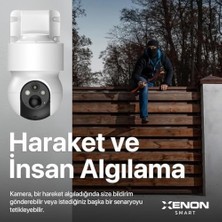 Smart Akıllı Dış Mekan Güvenlik Kamerası 350° Hareket Tespiti/takibi Fhd Video IP65 Su Geçirmez Gece Görüşü Çift Yönlü Ses Bulut/yerel Depolama LED Aydınlatmalı 4g Güneş Enerjili Kamera X7262