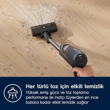 EP71UB14DB 700 Serisi Dikey Şarjlı Kablosuz Süpürge | 2.2 kg Hafif Tasarım, Uzun Pil Ömrü ile 50 Dakikalık Şarj Süresi, Auto Fonksiyon | 10 Yıl Motor Garantisi