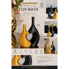 MUS3D  |  |estelia Vazo Seti (2’li Set)  |  Gold & Siyah (Plastik)