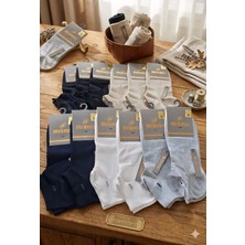 Mısırlı; Bambu Erkek Patik Çorap, Yazlık, Asorti 12'li Paket, 41-45