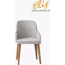 Elif Sandalye Marvel Premium Sandalye – Ahşap Ayaklı, Zarif Form, Konforlu Tasarım