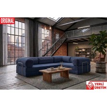 Herev Max 300X200 Kapalı Köşe L Tipi 50 Dns Süngerli Şark Köşe Koltuk