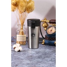 Togg T10X Araç Bardaklığına Uyan 304 L Çelik Gri 500 ml Kahve El Termos Mug