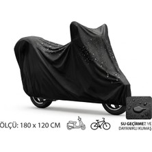 Ozcmax Su ve Toz Geçirmez Motosiklet ve Scooter Koruuma Brandası 180X120 cm
