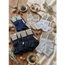 Mısırlı; Cotton Erkek Patik Çorabı; Yazlık; Dikişsiz; Asorti 12'li Paket 41-45