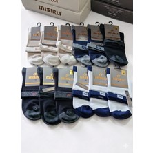 Mısırlı;  Bambu Erkek Kısa Konç Çorap; Yazlık; Asorti 12'li PAKET41-45