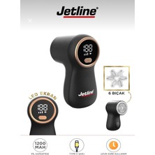 Jetline Dijital Ekranlı JET118 Şarjlı Tüy Temizleme ve Tiftik Temizleme Makinesi Yedek Bıçak Hediye