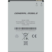 Azurtech 3500 Mah Li-Polymer Şarjlı Telefon Bataryası Gm 8 Go ve Gm 9 Go Modelleriyle Uyumlu