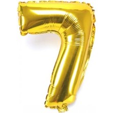 Hereveoyuncak Altın Sarısı Folyo Rakam Balon 1 Metree