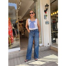 Lycrasız Straight Wide Denim Pantolon