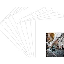 20 11 x 14 4 Katlı Banyo Paspası Mat Beyaz 5 x 7 Fotoğraf Için Resim