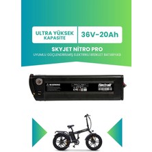 Electroll Skyjet Nitro Pro Uyumlu 36V 20AH (Ultra Yüksek Kapasite) Güçlendirilmiş Elektrikli Bisiklet Bataryası