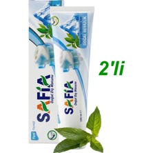  Safia Doğal Diş Macunu Yeşil Çay + Himalaya Tuzu Doğal Beyazlık 100 Ml. x 2 Adet