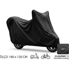 Nemere İthalat Su ve Toz Geçirmez Motosiklet ve Scooter Koruma Brandası 180X120 cm Nemere Ithalat