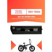 Electroll Skyjet Nitro Pro Uyumlu 36V 15AH (Yüksek Kapasite) Güçlendirilmiş Elektrikli Bisiklet Bataryası