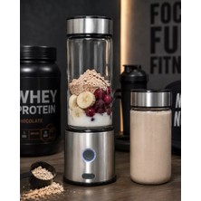 Nemere İthalat Çift Hazneli Cam Blender USB Şarjlı Smoothie ve Buz Kırıcı Blender Nemere Ithalat