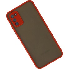 Senson Samsung Galaxy A02S Kılıf Montreal Silikon Kapak - Kırmızı