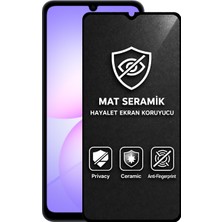 Case World Samsung Galaxy A07 ile Uyumlu Tam Kaplayan Mat Seramik Nano Esnek Hayalet Ekran Koruyucu